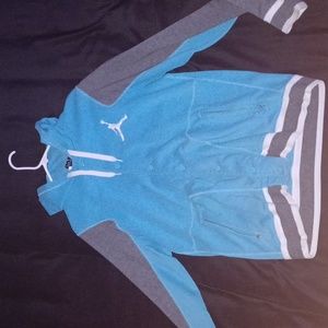 Blue Jordan brand hoodie, size large